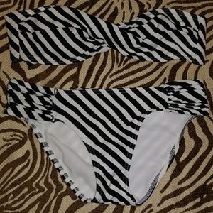 Delia's bandeau bikini top and bottom